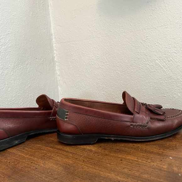 H.S. Trask H3151 Bozeman, Montana Pebbled Leather Kiltie Tassel Loafer 9M - Picture 4 of 8